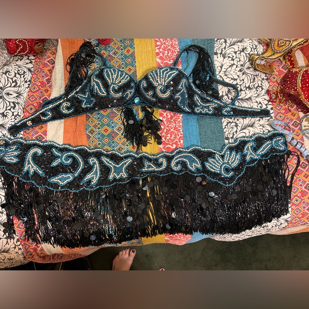 Belly dance bra and belt